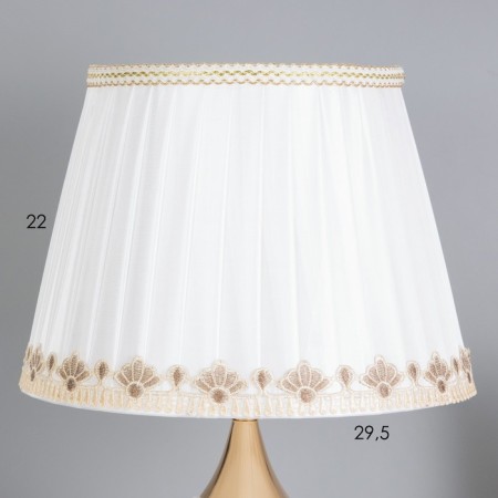Table lamp "Rose" 1x40W E27+backlight, gold 30x30x55cm-2