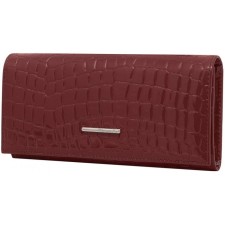 Nice purse, glossy skin, burgundy crocodile color