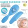 Baby comb + massage hair brush, from 0 months, blue color, mixture