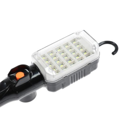 A portable LEAZon Lighting LED lamp with a circuit breaker, 12W, 25LED, 10 m, black-3