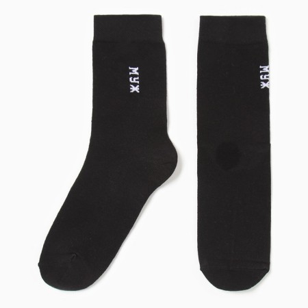 Socks men's husband, black color, size 27-29