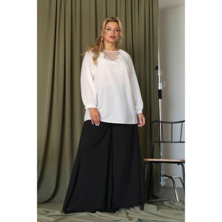 Female blouse, size 52, white color