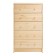 Chest of drawers RAST 5, 62x30x109, pine array