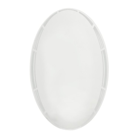 Mirror "oval", with sandblasting graphics, wall -mounted, 70x45 cm-1