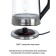 Pioneer KE803G kettles, glass, 1.7 l, 2200 watts, black