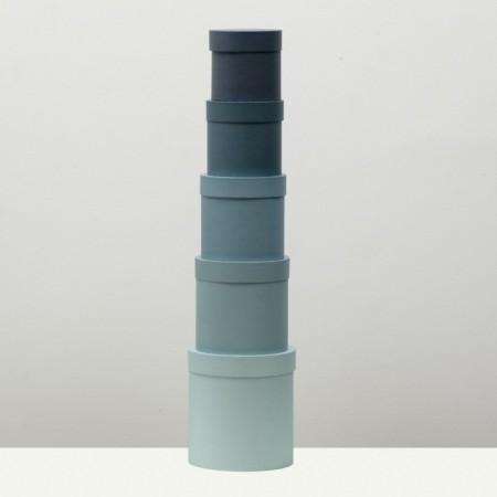 Set of round boxes 5 in 1 "barracudus" 23 x 23 x 25 - 15 x 15 cm 15 cm-3