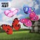 Plug "alpine butterfly" 21x22cm/42 cm, set 4pcs, mix