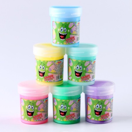 Slime "Zepfirka", tube 40 gr., Assorted: mint, apple, cake, chewing gum, lemon, ice cream-2