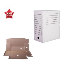 Archive box with A4 Calligrata valve, 150 mm, microhofrocardon, up to 1,400 sheets, white