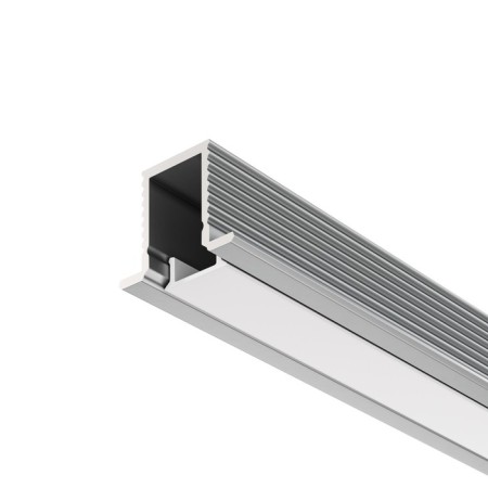 Aluminum profile built-in Led Strip Alm-1209-S-2M, 200x1.24x0.9 cm, silver color
