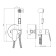 Rossinka RS45-51 bideter, with hygienic shower, built-in, brass, chrome