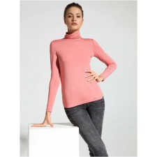 Women's turtleneck CONTE ELEGANT, size XS, Burnt Coral color
