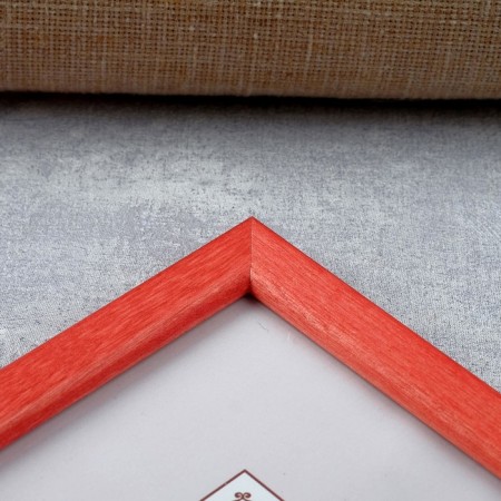 Photo frame pine С14 21x30 cm, 016 scarlet (plastic screen)-2