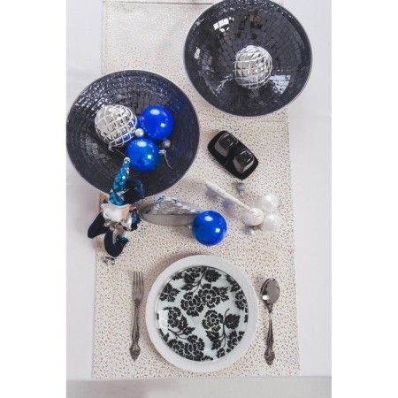 Set of balls plastic D-8 cm, 4 pcs "gloss" blue-2