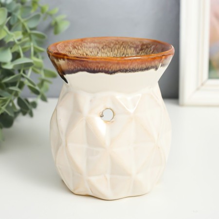 Aroma lamp ceramics "large rhombuses" mix 10x10x11 cm-1
