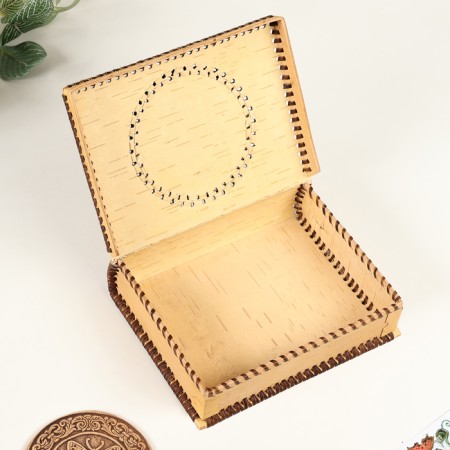 Brush Brush Casket, 19x14x5 cm, birch bark-2