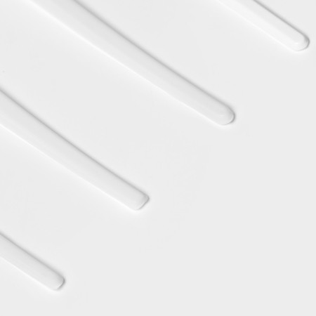 A set of plastic disposable tablespoons, 4 objects: fork, tablespoon, knife, teaspoon, 16.5 cm, white color-1