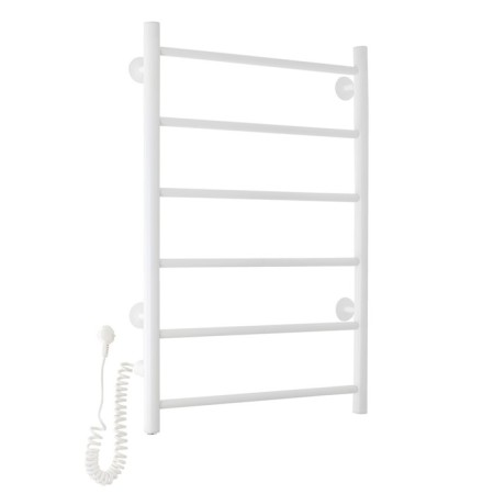 Electric towel Domoterm 109-6, 500x800 mm, left, white matte