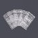 A package of runway with a valve, p/e, 3 layers, 8 x 12 + 5 cm, set 50 pieces