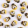 A set of decorative stickers "Bee" 50 pcs., 2 × 1.5 cm