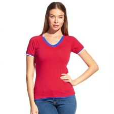 Female T -shirt, size 42, red color