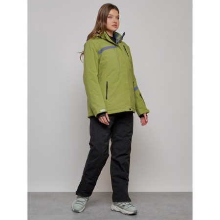 Ski suit female, size 52, khaki color-2