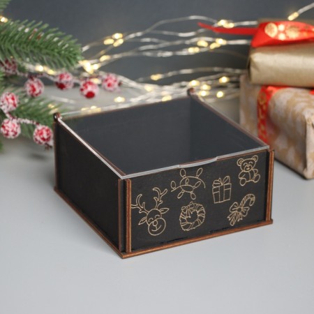 New Year's box "NG" 6x12x12 cm