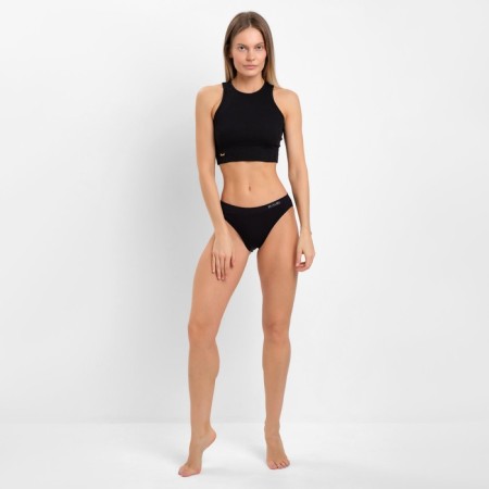 Panties female slips, black color (nero), size 44-46 (s/m)-1