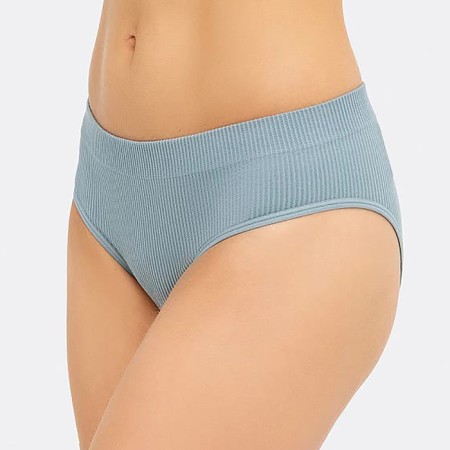 Panties female slips, color gray-green, size 46 (m)