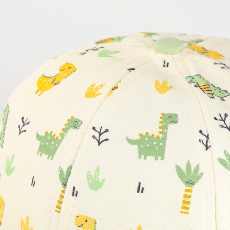 Children's cap for the boy "Dino in the Forest", district. 48-50-2