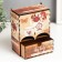 Tea house double with the "Flowers" box 20x8.7x15.2 cm