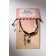 Bracelets "Demetrons" key with a lock, black and white color, 7 cm