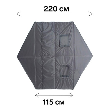Paul for a winter tent, hexagon, 220 x 220 cm