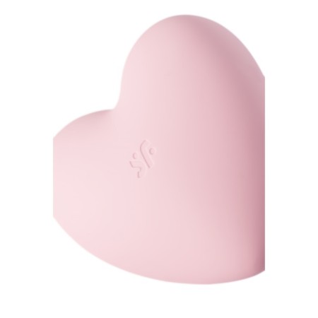 Vacuum-wave contactless stimulator of the Satiffyer Cutie Heart, silicone, pink color-5