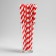 The cocktail tube "Spiral", set of 12 pcs., Red-white color