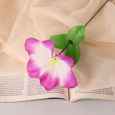 Artificial flowers "Hippeastrum" d = 12 cm, h = 23 cm, white-lilac
