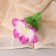 Artificial flowers "Hippeastrum" d = 12 cm, h = 23 cm, white-lilac