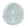 Lamp TDM NPB1302, E27, 60 W, IP54, Round, with a lattice, white