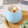 Superior wax candle in Kashpo "Tenderness", 8x8 cm, mix