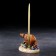 Souvenir with a handle "Bear", Selenite, Minerals 12x7 cm