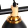 Svetogor chandelier "Evening" 5x60W E27 Black 57x57x28cm