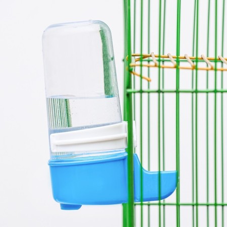 Bird drinker 6 x 13.5 cm, 240 ml, blue/white-2