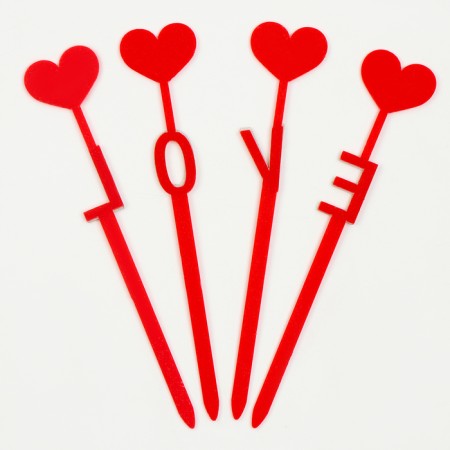 Set for decoration "Love", set of 4 pcs.-2