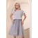 Women's skirt, size 52, gray color