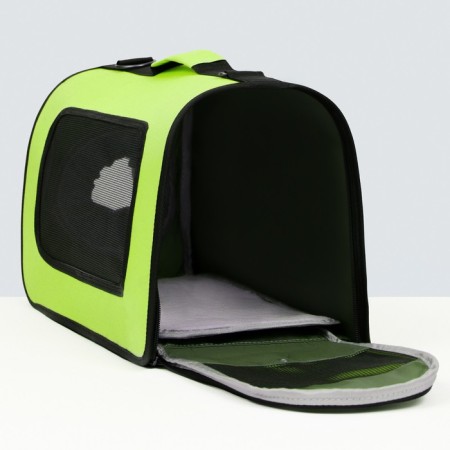 Board-carrier with a window for a muzzle, 42 x 21 x 25 cm, salad-11