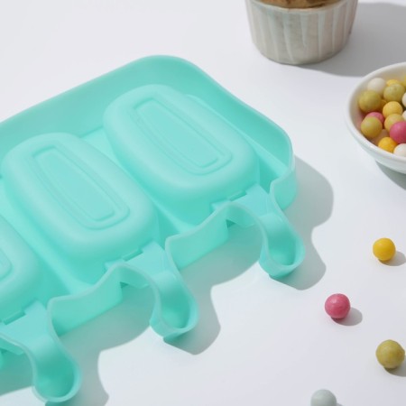 Ice Cream "Eskimo Classic", silicone, 25.8 × 14.6 × 2.6 cm, 4 cells, color mix-2