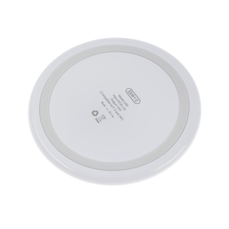 Wireless charger BYZ U66, 10 W, LED lighting, 1m cable, white-1
