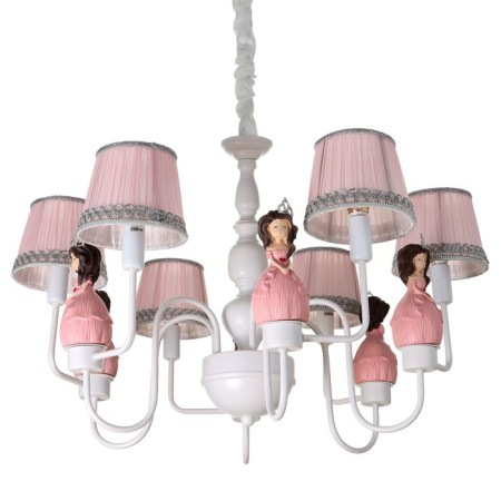 Chandelier 2171/6 E14 40W white-pink 60x55x70 cm Bayerlux-3