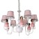 Chandelier 2171/6 E14 40W white-pink 60x55x70 cm Bayerlux