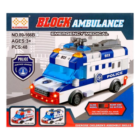 The designer “ambulance”, light and sound effects, drives, 48 ​​parts-2